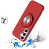 Circular Series Hybrid Case with Rotating Ring Stand for Samsung Galaxy A37 5G - Red
