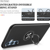 360 Rotating Ring Grip Hybrid Case for Samsung Galaxy A37 5G - Black