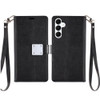 Extra Series Essential Leather Wallet Stand Case for Samsung Galaxy A37 5G - Black