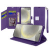 Extra Series Essential Leather Wallet Stand Case for Samsung Galaxy A37 5G - Purple