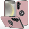 360 Rotating Ring Grip Hybrid Case for Samsung Galaxy S25 FE - Rose Gold