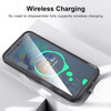 HD Transparent Case with Camera Privacy Cover for Samsung Galaxy S25 FE - Black