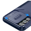 Combat Tough Series Hybrid Case with Camera Lens Cover for Samsung Galaxy S25 FE - Blue