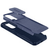Combat Tough Series Hybrid Case with Camera Lens Cover for Samsung Galaxy S25 FE - Blue
