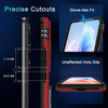 Military Grade Ring Holder Case with Camera Lens Cover for Samsung Galaxy S25 FE - Red