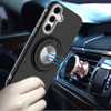 Circular Series Hybrid Case with Rotating Ring Stand for Samsung Galaxy S25 FE - Black