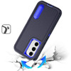 Military Grade Certified TUFF Hybrid Armor Case with Kickstand for Samsung Galaxy S25 FE - Black Blue