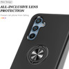 360 Rotating Ring Grip Hybrid Case for Samsung Galaxy S25 FE - Black
