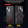 Superior Series Hybrid Case with MagSafe Magnetic Ring Stand and Camera Lens Cover for Samsung Galaxy S25 FE - Black