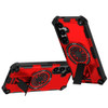 Military Grade Magnetic Tough Ultra Rugged Hybrid Case with Kickstand for Samsung Galaxy A57 5G - Red