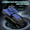 Military Grade All-In-One Ring Stand Card Case for Samsung Galaxy A57 5G - Blue