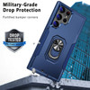 Military Grade TUFF Shockproof Hybrid Armor Case with Ring Grip for Samsung Galaxy S26 Ultra - Blue