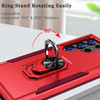 Military Grade TUFF Shockproof Hybrid Armor Case with Ring Grip for Samsung Galaxy S26 Ultra - Red