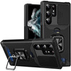 Military Grade All-In-One Ring Stand Card Case for Samsung Galaxy S26 Ultra - Black