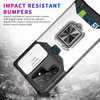 Military Grade All-In-One Ring Stand Card Case for Samsung Galaxy S26 Ultra - Silver