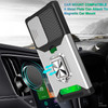 Military Grade All-In-One Ring Stand Card Case for Samsung Galaxy S26 Ultra - Silver
