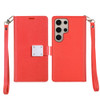 Extra Series Essential Leather Wallet Stand Case for Samsung Galaxy S26 Ultra - Red