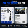 Miccell Heavy Duty Car Cup Holder Phone Mount with Flexible Gooseneck