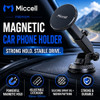 Miccell Magnetic Car Windshield and Dashboard Mount Phone Holder with Telescopic Extension Arm