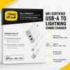 OtterBox USB-A Dual Port Wall Charger + USB-A Cable with Lightning Connector