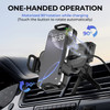 15W Qi Certified Wireless Charging Universal Car Mount Charger with Automatic Rotating Cradle