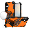 Military Grade Magnetic Tough Ultra Rugged Hybrid Case with Kickstand for Samsung Galaxy S26 - Cosmic Orange