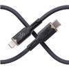 360 Electrical Fluid Nylon Braided MFi Certified Lightning Connector to USB-C Charge and Sync Cable - Black