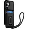 Military Grade All-In-One Hybrid Case with Card Pocket, Kickstand and Hand Strap for Samsung Galaxy S26 Ultra - Black