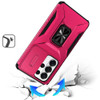 Combat Tough Series Ring Holder Case with Camera Lens Cover for Samsung Galaxy S26 Ultra - Hot Pink