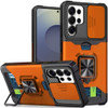 Military Grade All-In-One Ring Stand Card Case for Samsung Galaxy S26 Ultra - Cosmic Orange