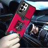 Military Grade All-In-One Ring Stand Card Case for Samsung Galaxy S26 Ultra - Hot Pink