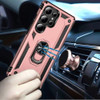 Military Grade Hybrid Case with Ring Grip for Samsung Galaxy S26 Ultra - Rose Gold