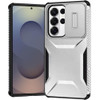 Combat Tough Series Hybrid Case with Camera Lens Cover for Samsung Galaxy S26 Ultra - Silver