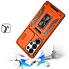 Military Grade Ring Holder Case with Camera Lens Cover for Samsung Galaxy S26 Ultra - Cosmic Orange
