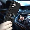 Military Grade All-In-One Ring Stand Case with Card Pocket for Samsung Galaxy S26 Ultra - Black