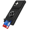 Military Grade All-In-One Ring Stand Case with Card Pocket for Samsung Galaxy S26 Ultra - Black