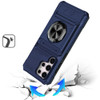 Military Grade All-In-One Ring Stand Case with Card Pocket for Samsung Galaxy S26 Ultra - Blue