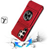 Military Grade All-In-One Ring Stand Case with Card Pocket for Samsung Galaxy S26 Ultra - Red