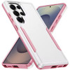 Military Grade TUFF Shockproof Hybrid Armor Case for Samsung Galaxy S26 Ultra - White Pink