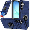 Military Grade All-In-One Ring Stand Case with Card Pocket for Samsung Galaxy A17 5G - Blue
