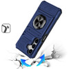 Military Grade All-In-One Ring Stand Case with Card Pocket for Samsung Galaxy A17 5G - Blue