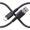 360 Electrical Fluid Nylon Braided USB-C to USB-A Charge and Sync Cable - Black