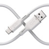 360 Electrical Fluid Nylon Braided USB-C to USB-A Charge and Sync Cable - White