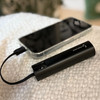 NineCarat Ultra Lightweight Power Bank 5000mAh with Built-in USB-C Cable - Black
