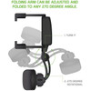 Merkury Innovations Car Rear-View Mirror Phone Mount with 360 Degree Rotating Cradle and Adjustable Brackets - Black