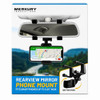 Merkury Innovations Car Rear-View Mirror Phone Mount with 360 Degree Rotating Cradle and Adjustable Brackets - Black