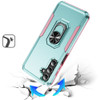 Military Grade TUFF Shockproof Hybrid Armor Case with Ring Grip for Samsung Galaxy A17 5G - Teal Pink