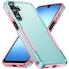 Military Grade TUFF Shockproof Hybrid Armor Case for Samsung Galaxy A17 5G - Teal Pink