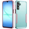 Military Grade TUFF Shockproof Hybrid Armor Case for Samsung Galaxy A17 5G - Teal Pink