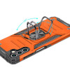 Military Grade Robust Series Dual Layer Hybrid Case with Ring Grip for Samsung Galaxy A17 5G - Cosmic Orange